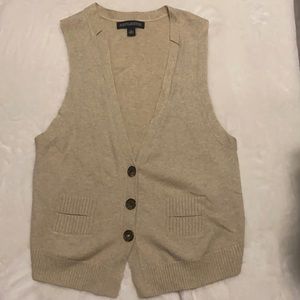 Luxury cashmere blend vest
